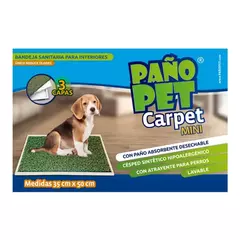 Bandeja Sanitaria Paño Pet Carpet Mini 35x50 Cm