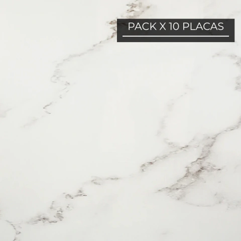 Pack 10 placas revestimiento Símil Porcelanato Carrara (1,8m²)