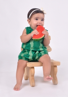 Macacão Emma Frutas Mini Dylla - Melancia