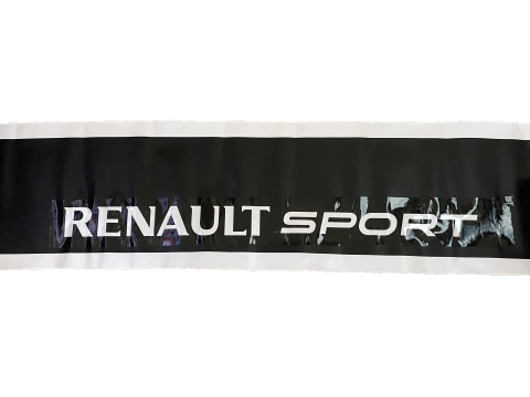Testeira Automotiva Renault Sport com Letras Vazadas