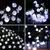 Globo de cristal solar LED String Lights, 8 modos de iluminação IP65 Fairy Lig Decoração luzes - Emporio
