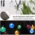 Globo de cristal solar LED String Lights, 8 modos de iluminação IP65 Fairy Lig Decoração luzes