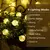 Globo de cristal solar LED String Lights, 8 modos de iluminação IP65 Fairy Lig Decoração luzes