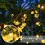 Imagem do Globo de cristal solar LED String Lights, 8 modos de iluminação IP65 Fairy Lig Decoração luzes