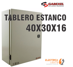 TABLERO ESTANCO PARA SOBREPONER GE 40X30X16 GABEXEL