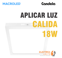 PLAFON/PANEL CUADRADO 18W MACROLED/CANDELA en internet