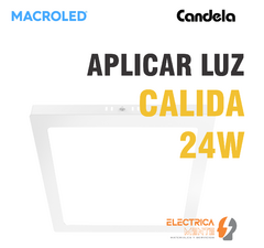 PLAFON/PANEL CUADRADO 24W MACROLED/CANDELA en internet