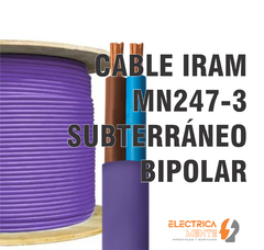 CABLE SUBTERRÁNEO BIPOLAR IRAM 2178-1