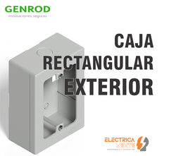 CAJA PVC RECTANGULAR DE SUPERFICIE GENROD