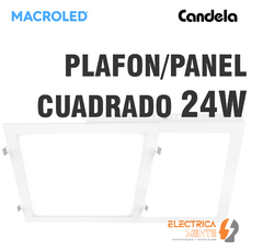 PLAFON/PANEL CUADRADO 24W MACROLED/CANDELA