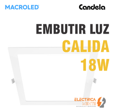 PLAFON/PANEL CUADRADO 18W MACROLED/CANDELA - tienda online