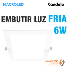 PLAFON/PANEL CUADRADO 6W MACROLED/CANDELA - Electricamente