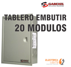 TABLERO 20 MODULOS METÁLICO EMBUTIR GPE GABEXEL