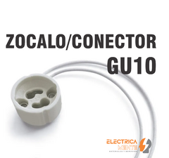 ZOCALO/CONECTOR DICROICA GU10 CERAMICO