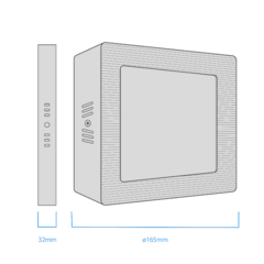 Imagen de PLAFON/PANEL CUADRADO 12W MACROLED/CANDELA