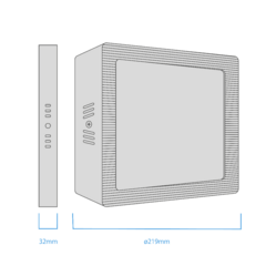 Imagen de PLAFON/PANEL CUADRADO 18W MACROLED/CANDELA