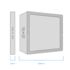 Imagen de PLAFON/PANEL CUADRADO 24W MACROLED/CANDELA