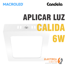 PLAFON/PANEL CUADRADO 6W MACROLED/CANDELA en internet