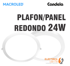 PLAFON/PANEL REDONDO 24W MACROLED/CANDELA