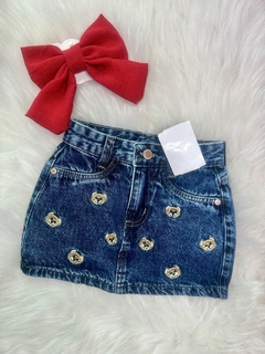 Saia jeans infantil - comprar online