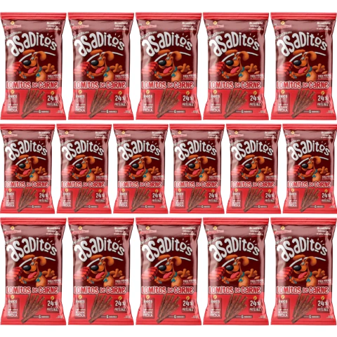 Asaditos Snacks Lomitos De Carne 16 pack x 6u