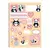 Caderno Espiral My friends pandas 80F com figurinhas - comprar online