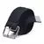 Cinto Masculino de Tecido Preto com Fivela Prata GG – Estilo e Conforto para o Dia a Dia