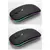 Mouse sem fio Bluetooth com luz LED, Rgb Recarregável.