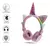 Headphone Fone De Ouvido Sem Fio Bluetooth Unicórnio Brilho