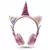 Headphone Fone De Ouvido Sem Fio Bluetooth Unicórnio Brilho