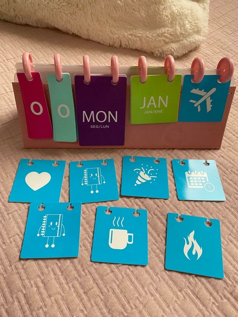 Calendário de mesa Permanente Caderno Inteligente (desapego)