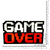 Lámpara Velador Led Game Over Gamer Gaming 23cm