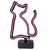 Lampara Decorativa Gatito Neon Velador Gato Luz Led Deco