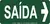 Placa Fotoluminescente Indicativa de Saída à Direita