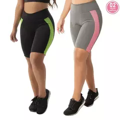 KIT 2 BERMUDAS TELA SUPLEX ACADEMIA