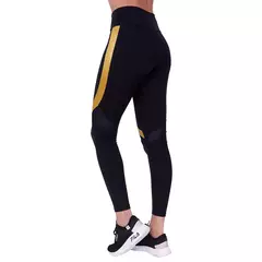 Imagem do RIKINTE Calça Legs Legging com Tela Preta Feminina Fitness Academia Fit Esporti