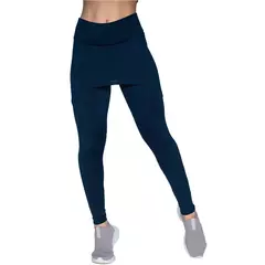 Calça Legging Fitness Feminina Com Saia Tapa Bumbum Cintura Alta Academia - comprar online