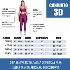 Conjunto de Treino Feminino Calça cós Cruzado + Top Alça Modelo 3D - GH Vitrine Virtual