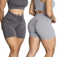 Conjunto de shorts para as mulheres, 2 partes, academia, bumbum, pode escolher