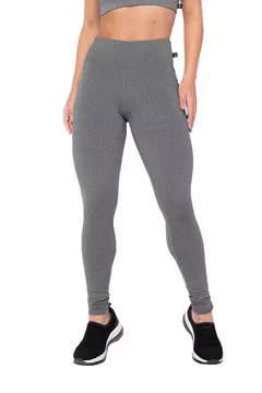 KIT 2 CALÇAS LEGGING BÁSICA CINTURA ALTA 8CM COS DUPLO na internet
