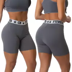 Kit 2 Shorts Elástico Exposto Academia Cintura Alta na internet