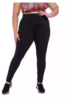 CALÇA LEGGING PLUS SIZE EM SUPLEX CINTURA ALTA DIA A DIA /G1 G2 G3 - loja online