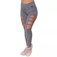 RIKINTE Calça Legging Feminina Aberta Cortada Rasgada Laser Fitness Academia Fi - comprar online