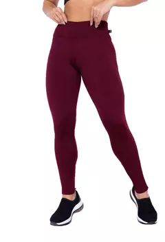 KIT 2 CALÇAS LEGGING BÁSICA CINTURA ALTA 8CM COS DUPLO