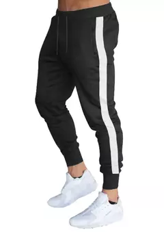 CALÇA DE MOLETOM MASCULINO SLIM JOGGER LISTRA - comprar online