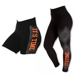 KIT 2 PEÇAS 1 LEGGING+ 1 BERMUDA SEDA IT´S TIME SUPLEX NÃO FICA TRANSPARENTE