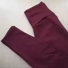 RIKINTE Calça Legging Lisa Flanelada Térmica Preta Vinho Azul Feminina Fitness na internet