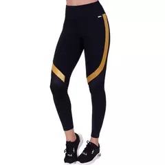 RIKINTE Calça Legs Legging com Tela Preta Feminina Fitness Academia Fit Esporti - comprar online
