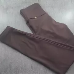 RIKINTE Calça Legging Lisa Flanelada Térmica Preta Vinho Azul Feminina Fitness