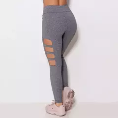 RIKINTE Calça Legging Feminina Aberta Cortada Rasgada Laser Fitness Academia Fi na internet
